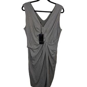 Escada V-Neck Sleeveless Knit Sheath Cactus Dress